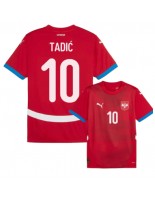 Serbia Dusan Tadic #10 Hjemmedrakt EM 2024 Korte ermer